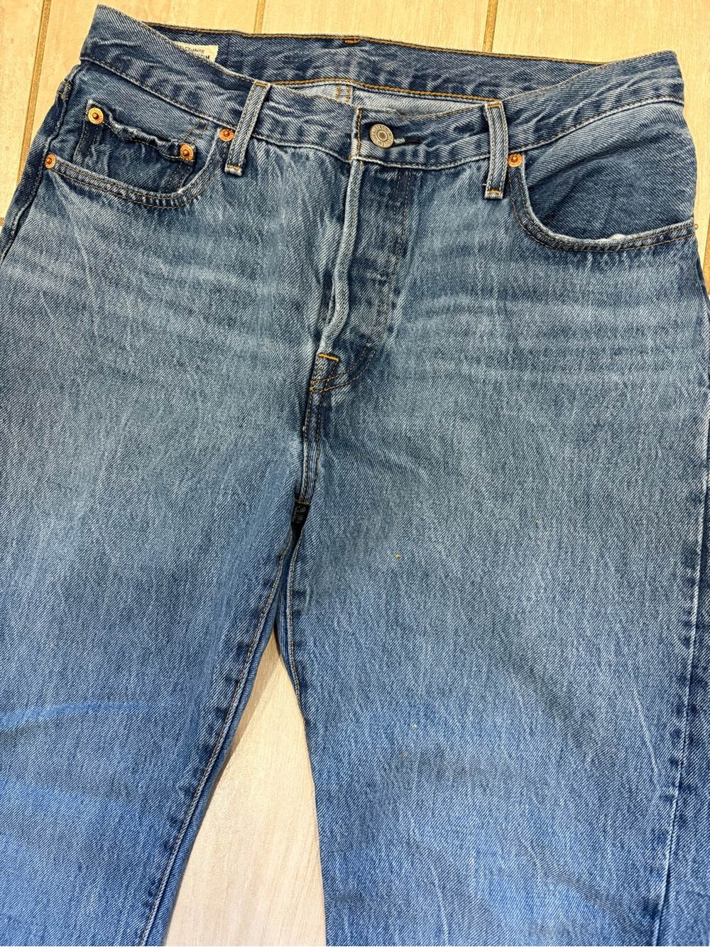 Vintage Levi’s 501 Jeans 28” Waist Button Fly Big E 90’s Straight Leg Waterless